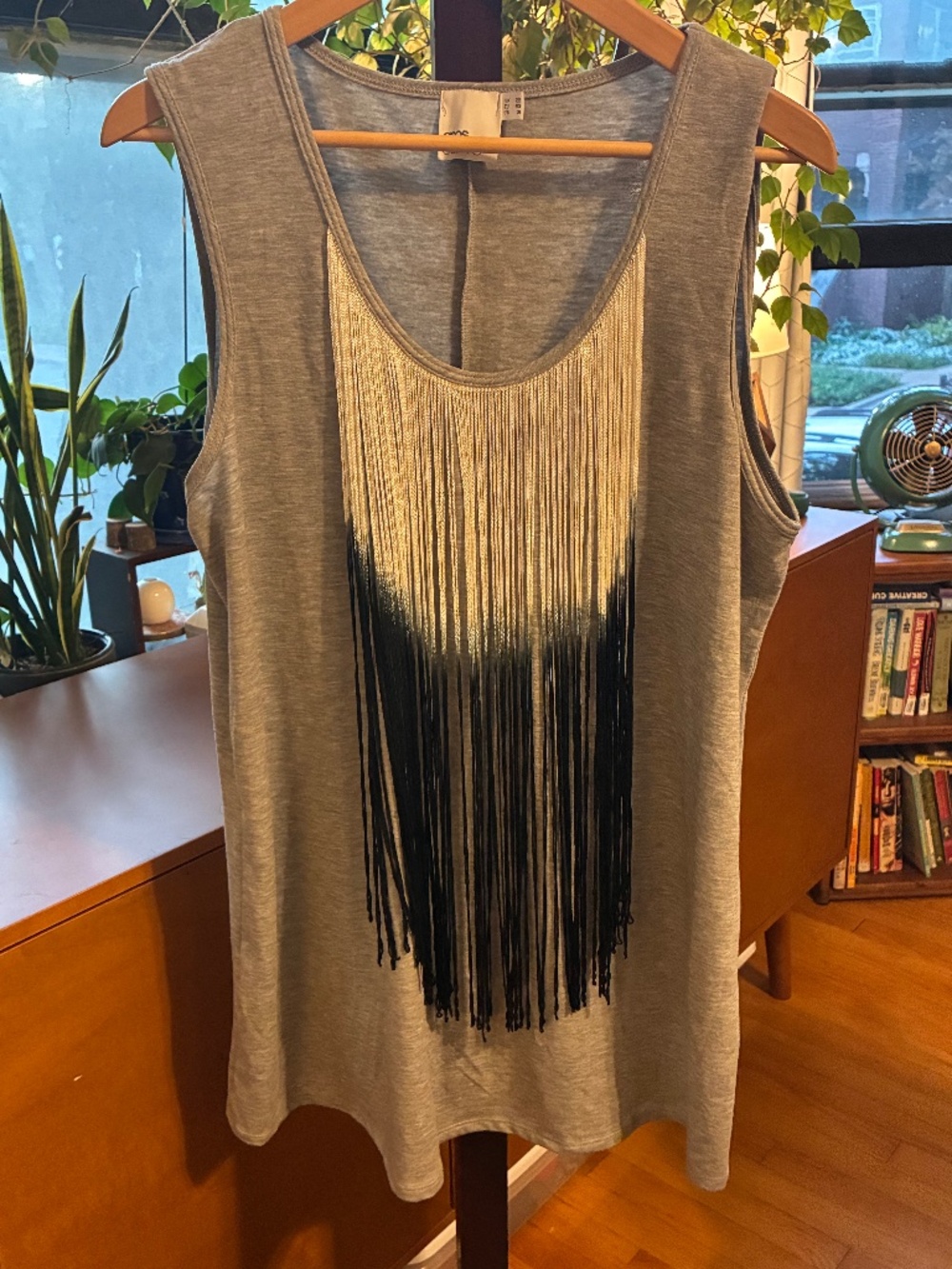 Asos CURVE Fringe Tank SZ 18